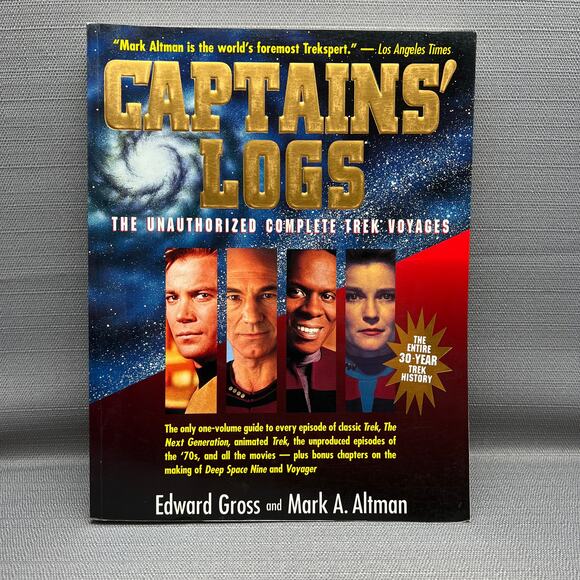 Star Trek Captains' Logs Book by Edward Gross and Mark A. Altman 1995 - Picture 1 of 8